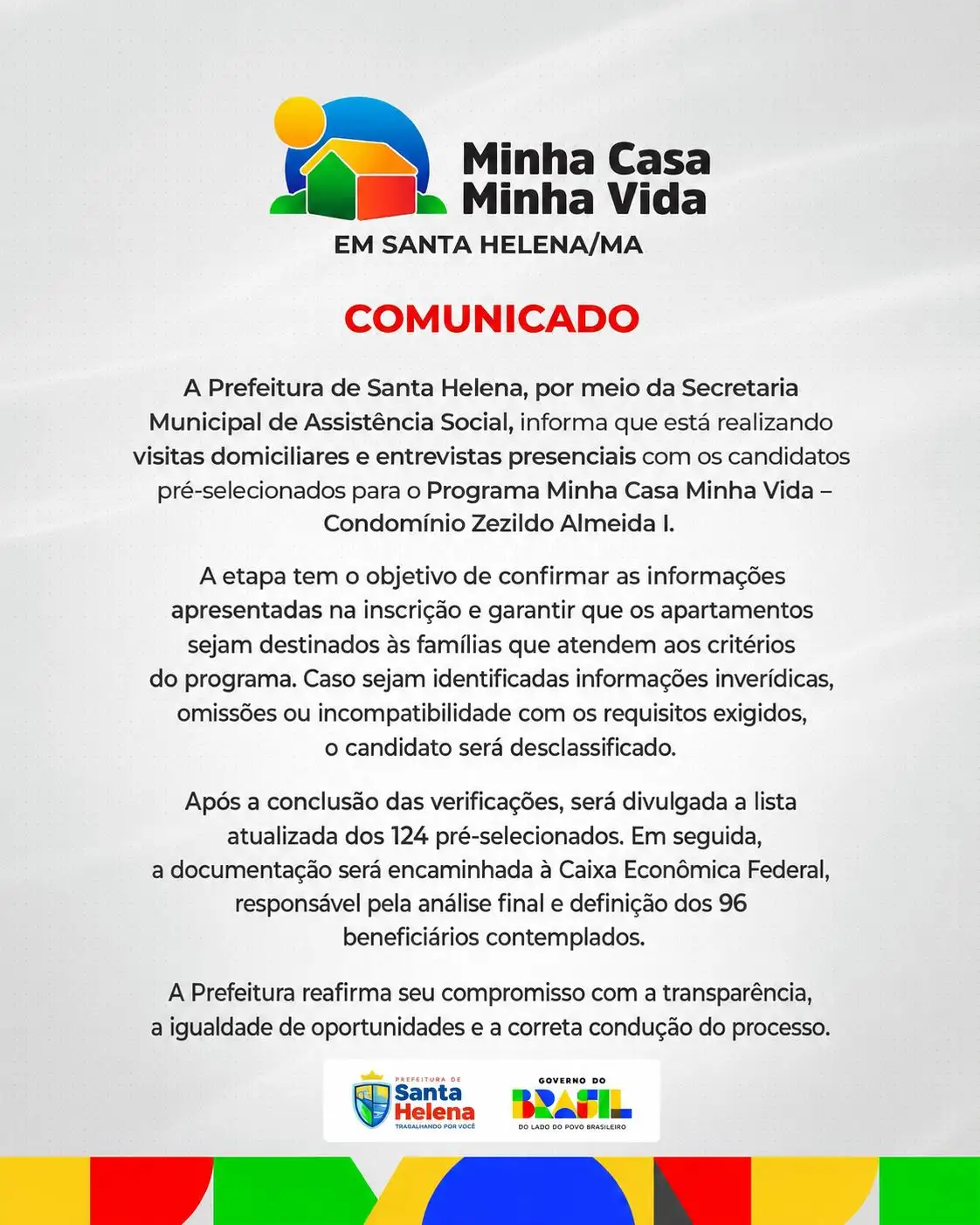 🏠 COMUNICADO IMPORTANTE: MINHA CASA MINHA VIDA! 📢✨